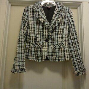 STAR BLUE JEANS INDIGO RISING TEXTURED WOVEN LADY JACKET W BLUE L